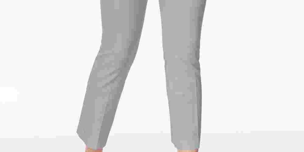 Calça Cropped Feminina Alfani Cinza Tamanho 8 Petite