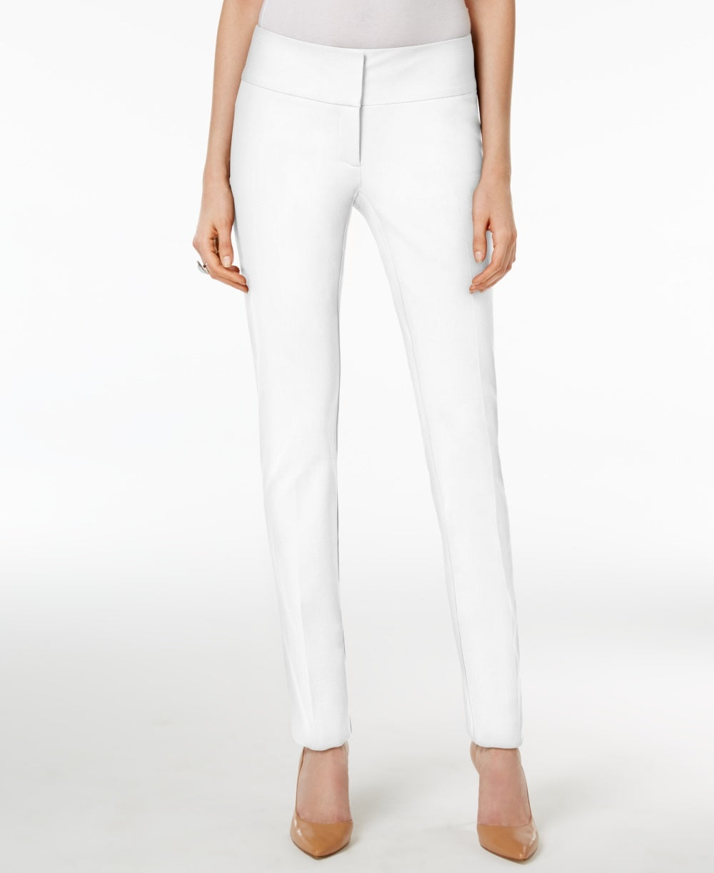 Calça skinny feminina Alfani, branca, tamanho 2, pequena