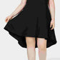 Vestido de festa feminino City Studios preto com alças finas e ombros de fora, acima do joelho, tamanho preto, tamanho 14W