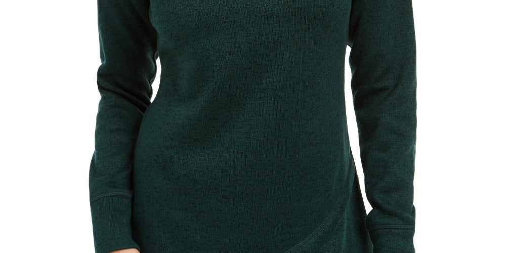 Suéter feminino Ideology com gola alta, verde, tamanho pequeno