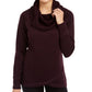 Suéter feminino Ideology com gola alta, roxo, tamanho XX-G