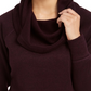 Suéter feminino Ideology com gola alta, roxo, tamanho XX-G