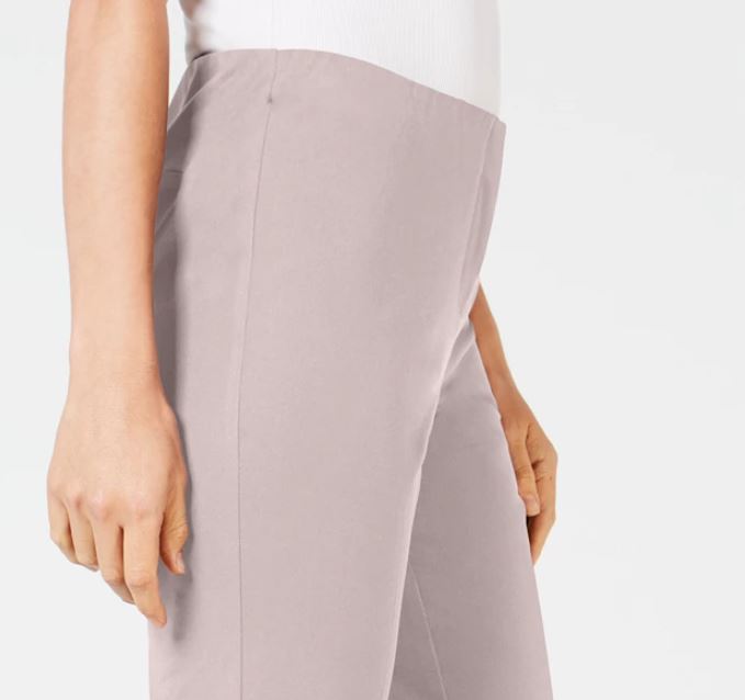 Calça skinny Hollywood bielástica feminina Alfani, bege, tamanho 8, pequena