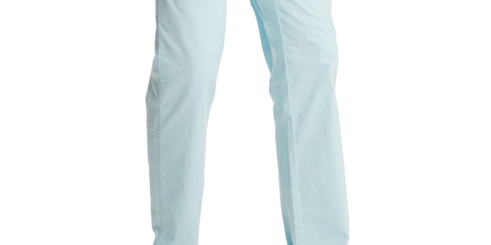 Calça Chino Tommy Hilfiger TH Flex Stretch Custom Fit Masculina Azul Marinho Tamanho 30X30