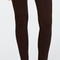 Calça legging feminina sem costura INC International Concepts marrom tamanho 4 pequena curta