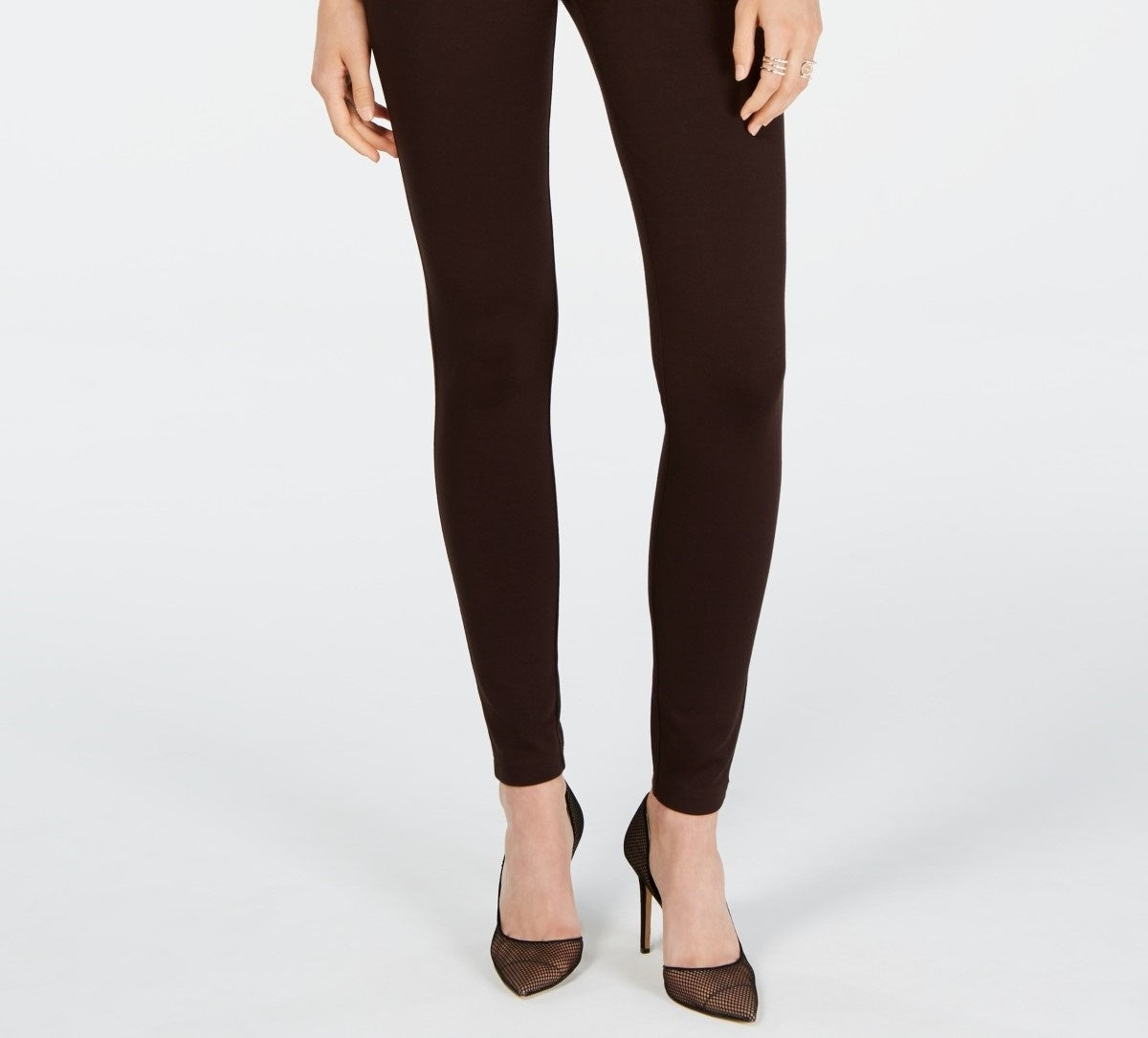 Legging feminina sem costura pequena INC International Concepts marrom tamanho 6P