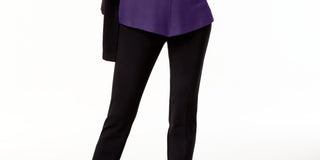 Suéter Alfani Feminino com Detalhe de Botão e Canelado Roxo Escuro Tamanho P