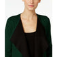 Cardigan Alfani Feminino Colorblocked Frente Aberta Verde Tamanho P