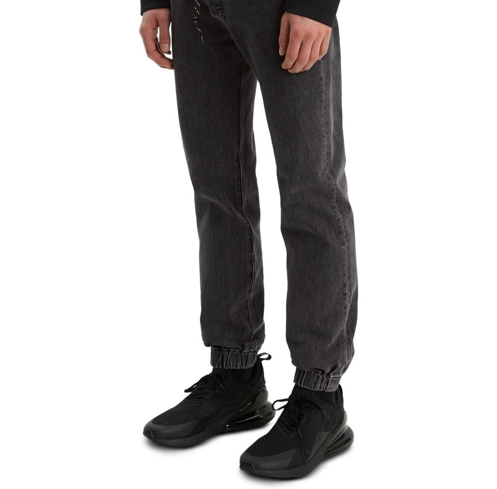 Calça jeans jogger Levi's 501 Original Straight-Fit Stretch Masculina Cinza Tamanho 40X32