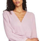 1.STATE Suéter feminino com capuz falso rosa