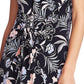 1.STATE Vestido feminino Paisley Fields com decote halter e amarração frontal, azul, tamanho grande