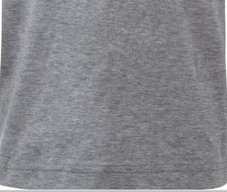 Camiseta Nike Little Boy's Elite Pod com estampa de logotipo, cinza, tamanho 4