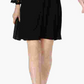 Vestido de coquetel feminino R&amp;M Richards, preto, com ombro de fora, renda, manga sino, decote redondo, acima do joelho, tamanho 12, pequeno