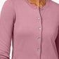 Karen Scott Cardigan feminino com gola redonda rosa escuro tamanho extra pequeno