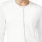 Karen Scott Cardigan Feminino Gola Redonda Branco Tamanho Pequeno G