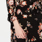 Top estampado ombro a ombro American Rag Juniors, preto, tamanho médio