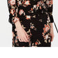 Top estampado ombro a ombro American Rag Juniors, preto, tamanho X-S
