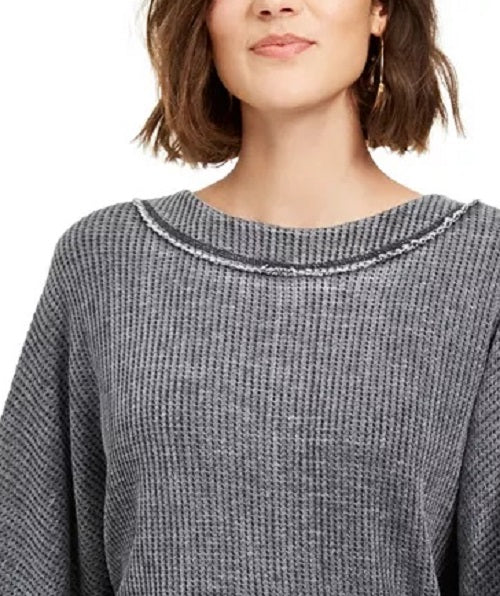 Top texturizado com manga dolman da American Rag Juniors, preto, tamanho XX-G