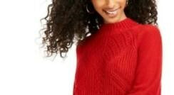 Suéter American Rag Junior's Manga Balão Vinho Tamanho Grande