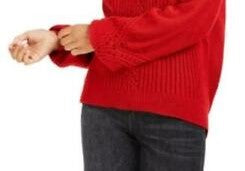 Suéter American Rag Junior's Manga Balão Vinho Tamanho Grande