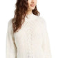 Suéter American Rag Juniors com mangas bufantes, tamanho grande, branco