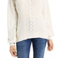 Suéter American Rag Juniors com mangas bufantes, tamanho grande, branco