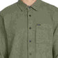Camisa Volcom Masculina Caden Solid Manga Longa Army Combo Verde Tamanho P