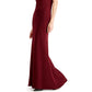 Vestido Betsy &amp; Adam feminino ombro a ombro vermelho brilhante tamanho 14