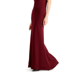 Vestido Betsy &amp; Adam feminino ombro a ombro vermelho brilhante tamanho 14