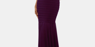 Vestido bandagem feminino Betsy &amp; Adam roxo tamanho 6 pequeno