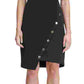 Vestido assimétrico com blocos de cores Tommy Hilfiger feminino, preto, tamanho 18