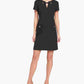 Vestido Tommy Hilfiger Scuba Crepe com Bolso e Grommet, Feminino, Preto, Tamanho 12