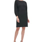 Vestido tubinho estilo Scuba com mangas bufantes Tommy Hilfiger feminino, preto, tamanho 8