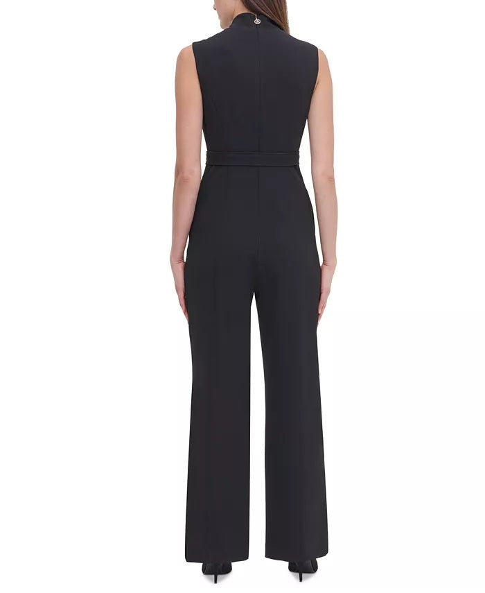 Macacão Tommy Hilfiger Feminino Gola Mock Preto Tamanho 4