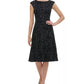 Vestido Tommy Hilfiger Feminino de Veludo com Mangas Curtas, Preto, Tamanho 10