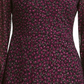Vestido feminino Tommy Hilfiger de chiffon floral flocado, rosa brilhante, tamanho 12