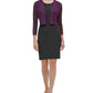 Tommy Hilfiger Cardigan Feminino Manga Longa Aberto com Detalhe de Renda e Perna Reta Roxo Tamanho P