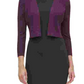Tommy Hilfiger Cardigan Feminino Manga Longa Aberto com Detalhe de Renda e Perna Reta Roxo Tamanho P