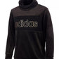 Moletom Adidas Big Girl's Velour Funnel Neck Preto