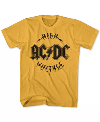 American Classics Men's ACDC High Voltage Graphic T-Shirt Yellow Size M