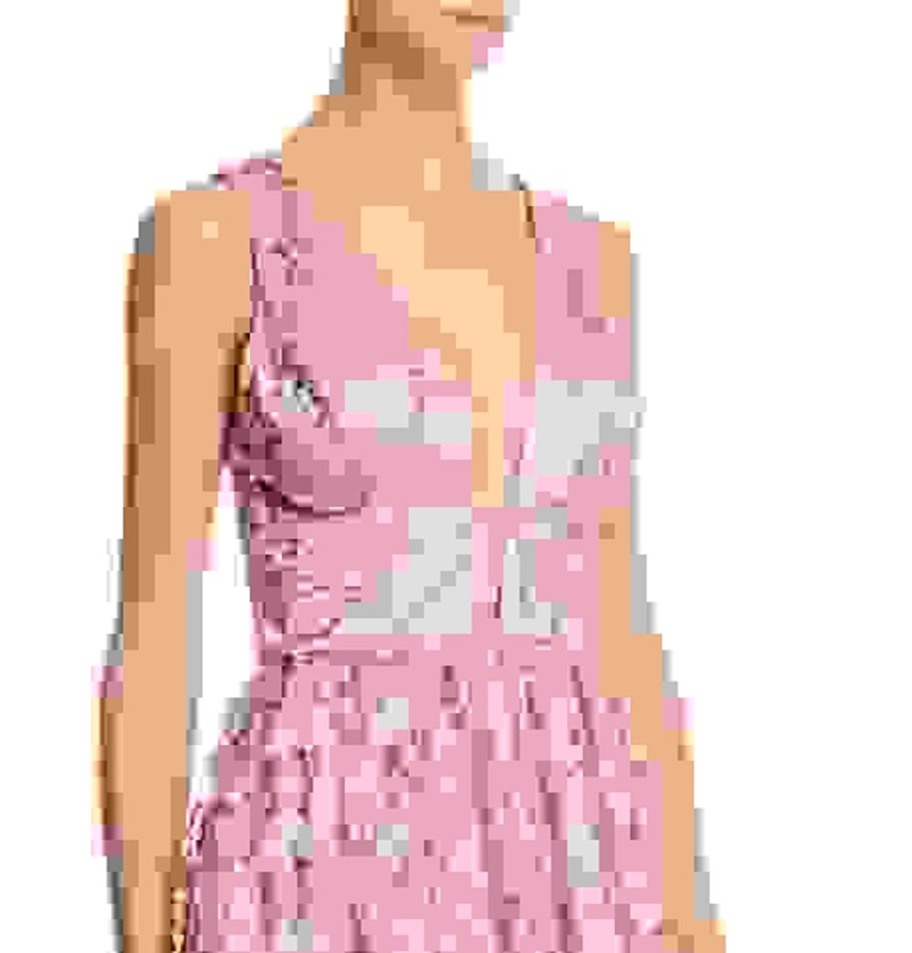 Vestido de festa feminino Avery G com tule bordado floral, roxo médio, tamanho 8