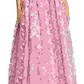 Vestido de festa feminino Avery G com tule bordado floral, roxo médio, tamanho 8