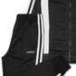 Conjunto de moletom e calça Adidas Little Girls 2 peças com blocos de cores, preto, tamanho 5
