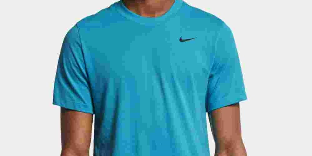 Camiseta Nike Dri-Fit Training Masculina Azul Brilhante Tamanho Grande