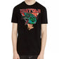 Camiseta masculina Buffalo David Bitton com estampa gráfica do logotipo Tymop, preta, tamanho XXG