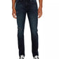 Calça jeans skinny masculina Buffalo David Bitton Max X Denim desgastada, azul, tamanho 30x32