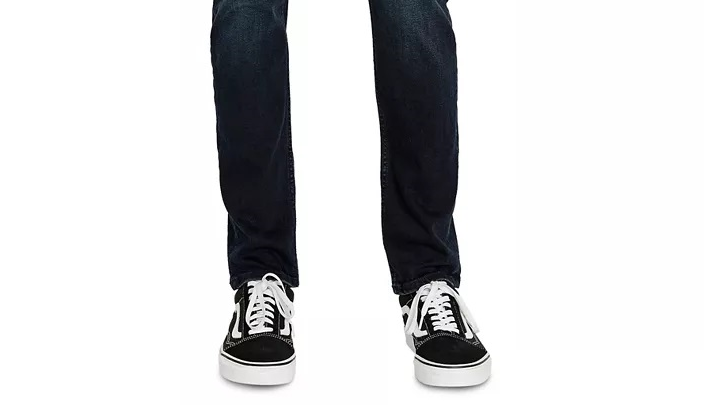 Calça jeans skinny masculina Buffalo David Bitton Max X Denim desgastada, azul, tamanho 30x32