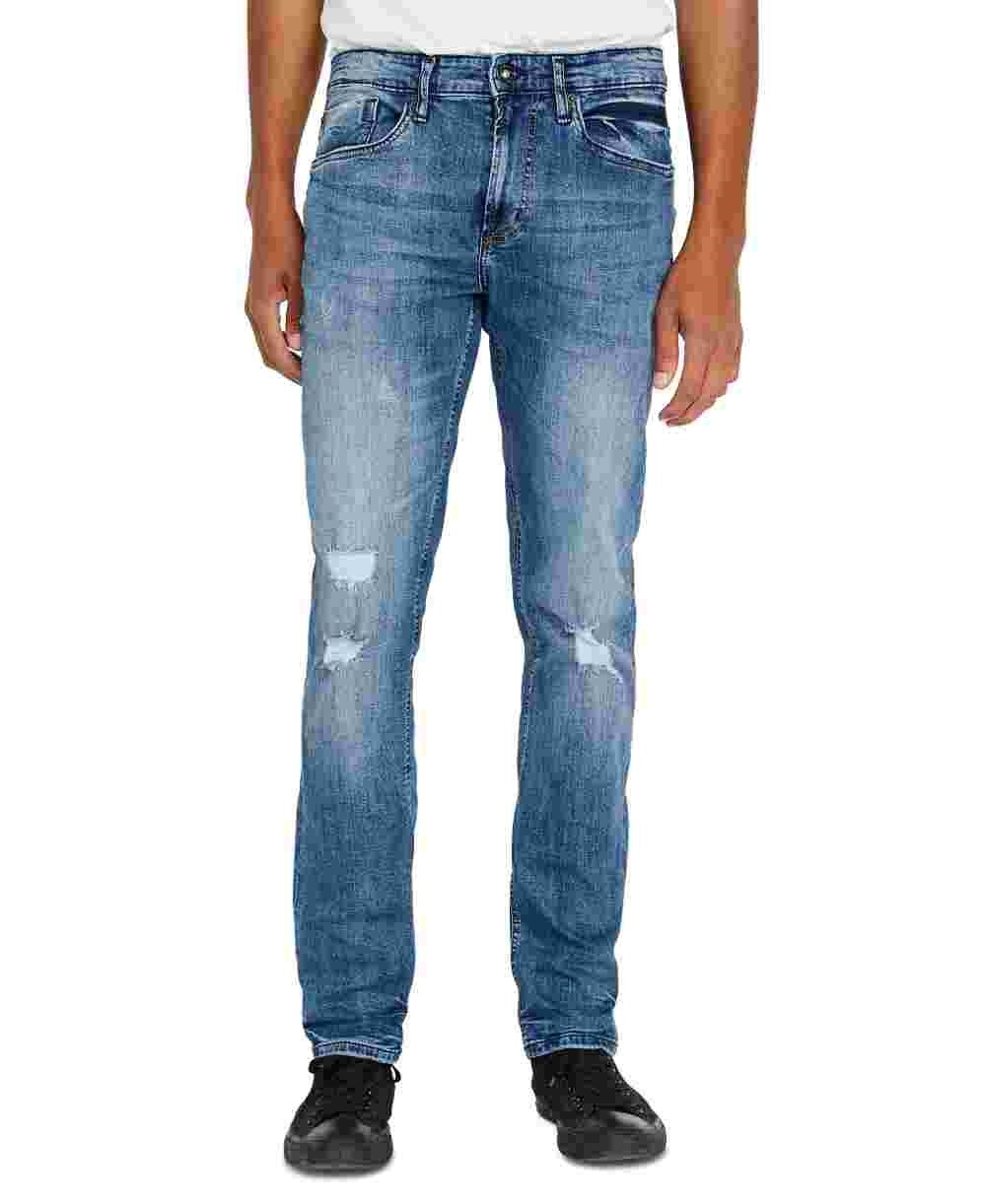 Calça Jeans Buffalo David Bitton Slim Fit Ash-X Masculina Azul Tamanho 32X32