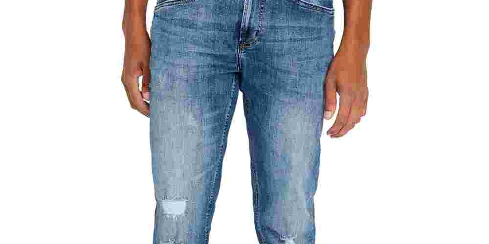 Calça Jeans Buffalo David Bitton Slim Fit Ash-X Masculina Azul Tamanho 32X32