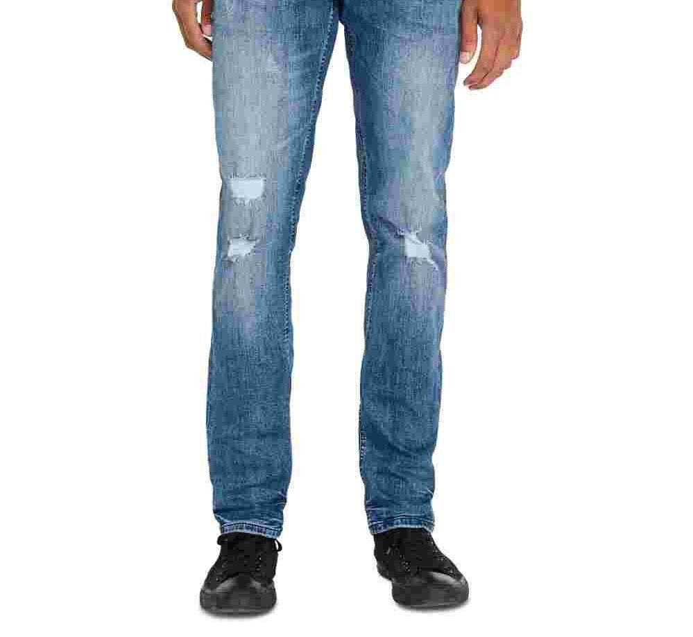 Calça Jeans Buffalo David Bitton Slim Fit Ash-X Masculina Azul Tamanho 32X32